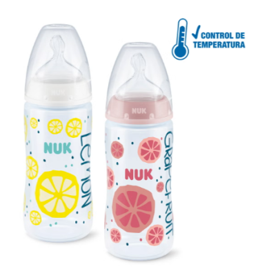 BIBERON SIL NUK FIRST CHOISE+ FRUITS 1 UNIDAD 0-6 MESES 300 ML