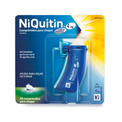 NIQUITIN 4 MG 20 COMPRIMIDOS PARA CHUPAR MENTA
