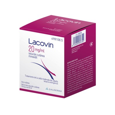 LACOVIN 20 MG/ML SOLUCION CUTANEA 4 FRASCOS 60 M