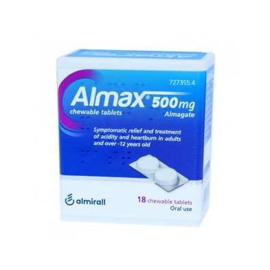 ALMAX 500 MG 18 COMPRIMIDOS MASTICABLES