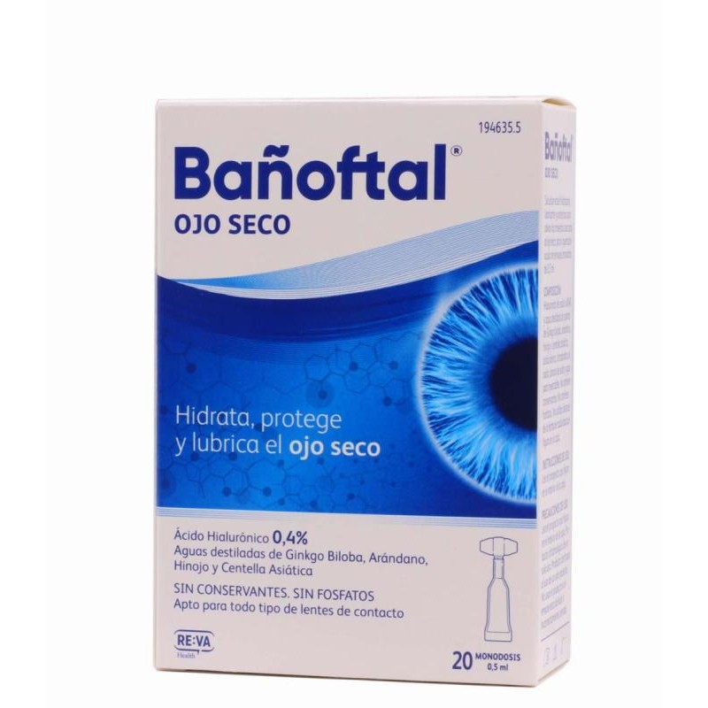 BAÑOFTAL OJO SECO 20 MONODOSIS 0,5 ML