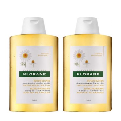 KLORANE CHAMPU A LA CAMOMILA DUPLO 2x400ML